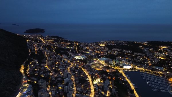 A beautiful night view of Dubrovnik